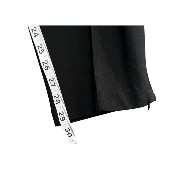 Talbots Ponte Knit Pants Women 3XL Black Ankle Zip Stretch Classic Preppy Casual - Picture 9 of 13